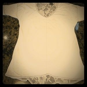 BKE lace back shirt